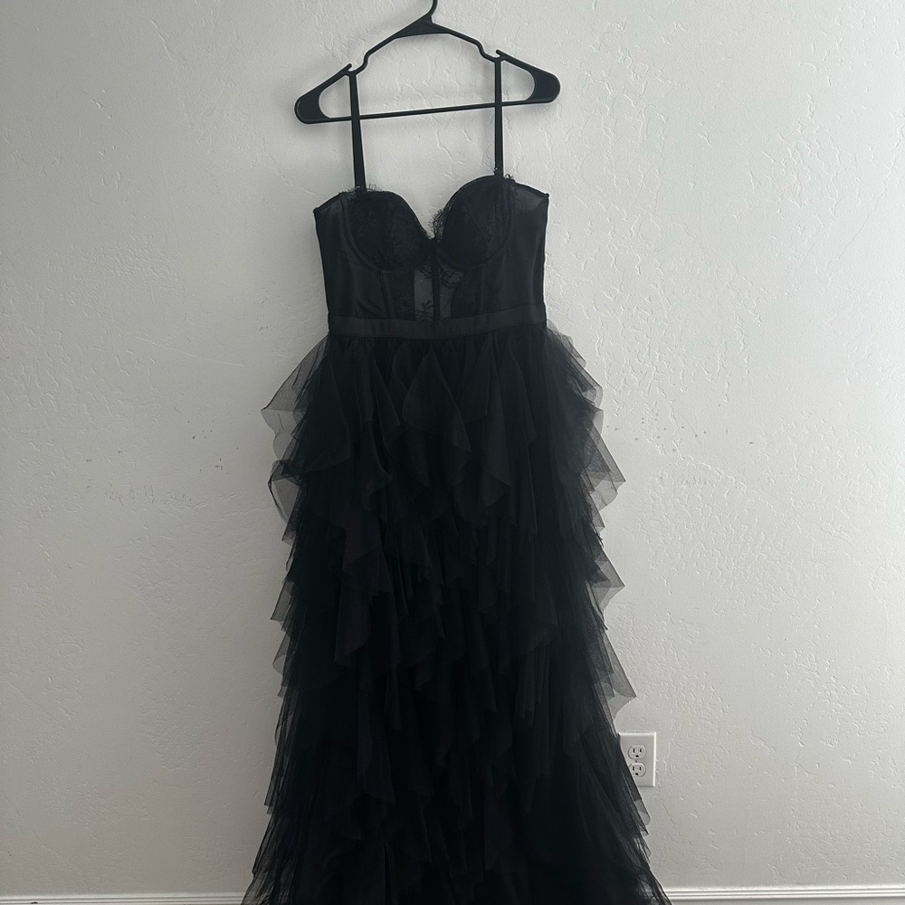 Show Me Your MuMu Black Layered Dress
